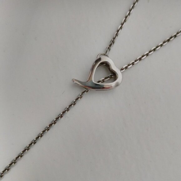 Sterling Silver Heart & Pearl Necklace - Picture 7 of 7
